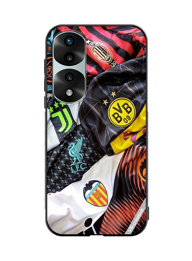 VR CREATIVE Protective Case Cover For Honor 70 Pro plus Fabric Design Multicolour - Image 1