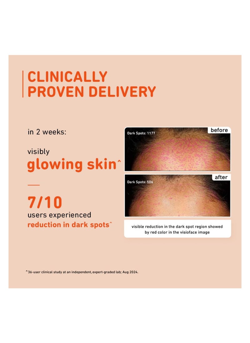 15% Vitamin C Face Serum For Glowing Skin | Non Irritating Formula | For Dull Skin | With Mandarin | Beginner Friendly, For All Skin Types | Men & Women l 100% Vegan | 20 ml