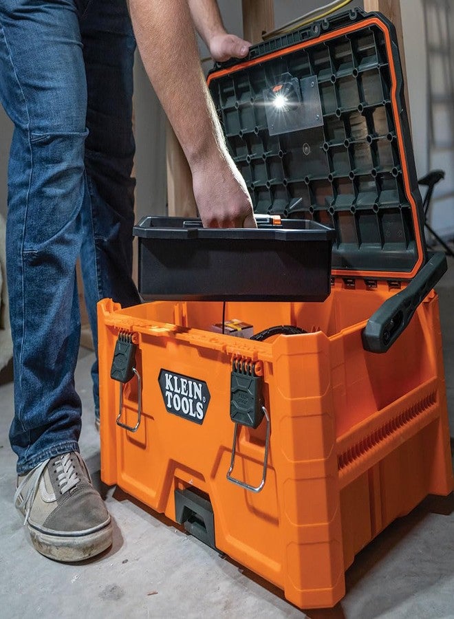 Klein Tools 549031MBR MODbox Removable Tool Tray for Medium and Rolling Toolboxes, Dual Compartments - Image 4