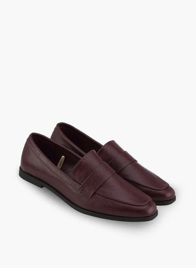 Flora Bella By Shoexpress BURGUNDY Women Slip-On Loafers for Women | Best Price UAE
