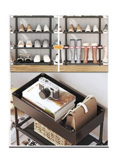 Modern shoe rack, 3 shelves, 95 cm wide, 65 cm high, high quality, available in black DH - pzsku/Z2F970078566BC305D0ADZ/45/_/1728220807/ddedb481-27f9-4332-b82f-34613c2a7e05