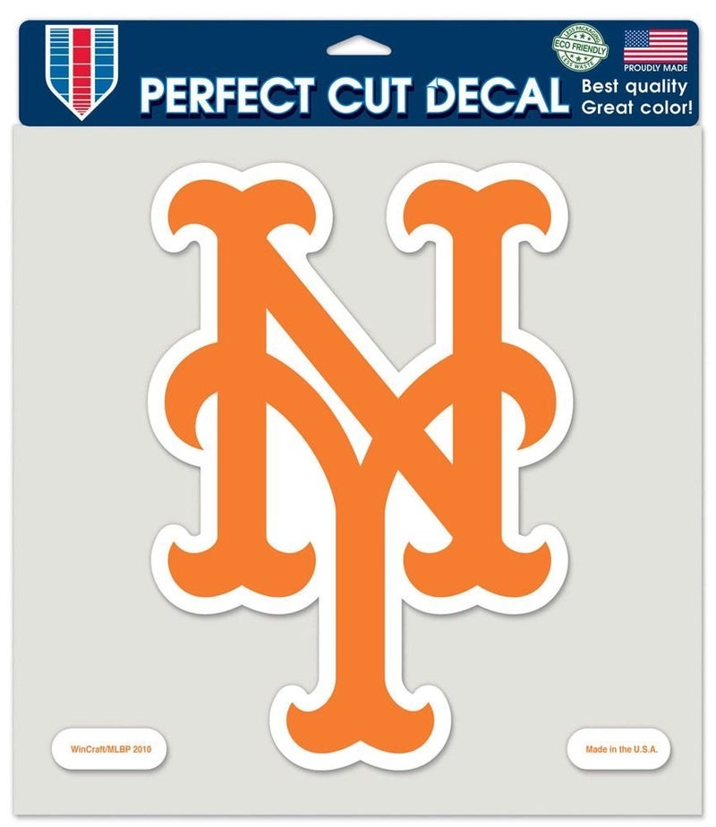 WinCraft MLB New York Mets 79774010 Perfect Cut Color Decal, 8" x 8", Black - Image 3