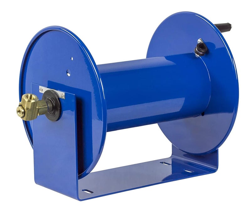 Coxreels 112-3-100 Hand Crank Hose Reel - Heavy-Duty Steel Frame for Stability - Adjustable Tension Brake for Controlled Operation- Fits 3/8 inches x 100 ft Hose - 12 x 18.25 x 13 inches - Image 2
