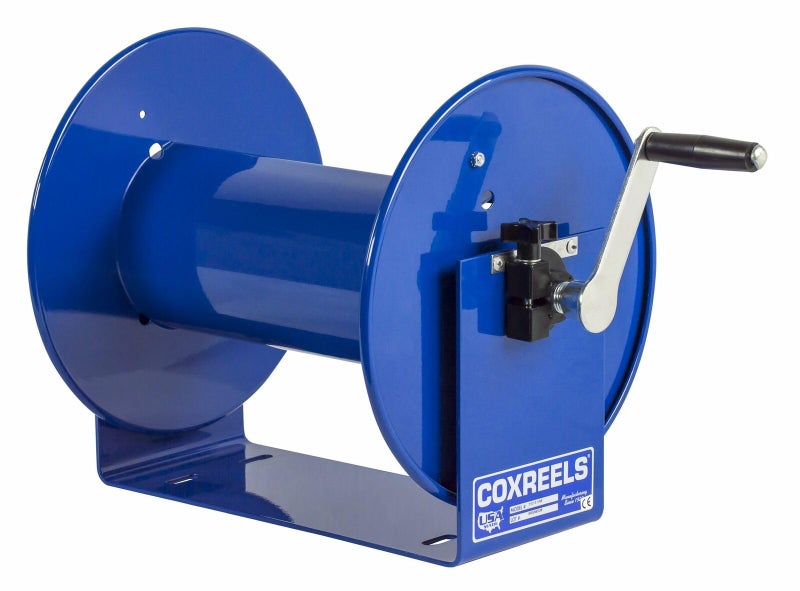Coxreels 112-3-100 Hand Crank Hose Reel - Heavy-Duty Steel Frame for Stability - Adjustable Tension Brake for Controlled Operation- Fits 3/8 inches x 100 ft Hose - 12 x 18.25 x 13 inches - Image 5