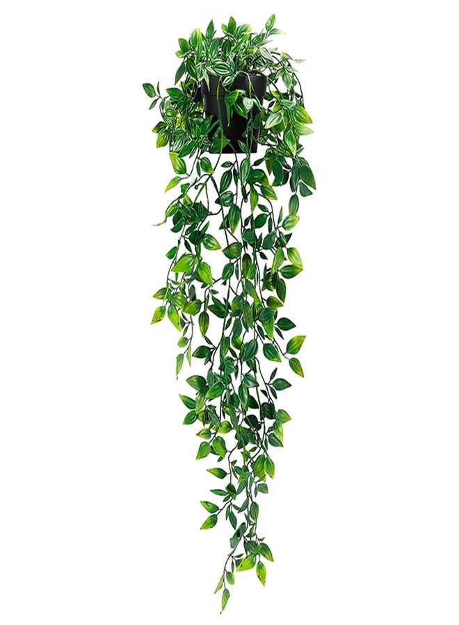 Clearain Fake Plants Hanging Artificial Potted Faux Eucalyptus Plants for Boho Farmhouse Bathroom Office Desk Wall Bookshelves Room Accessories Decorations - Image 1