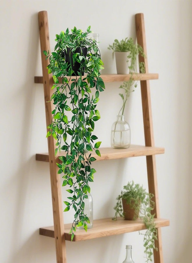 Clearain Fake Plants Hanging Artificial Potted Faux Eucalyptus Plants for Boho Farmhouse Bathroom Office Desk Wall Bookshelves Room Accessories Decorations - Image 3