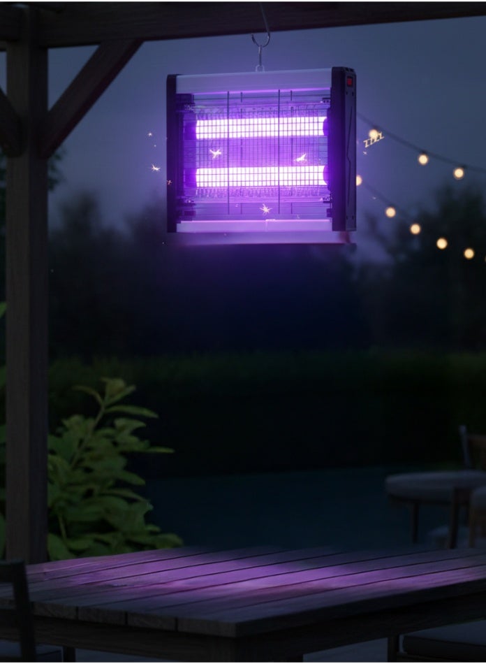 مودي قاتل الحشرات الطائر الكهربائي، مصباح قاتل البعوض، مصيدة حشرات قابلة للتعليق للاستخدام الداخلي والخارجي، مصيدة ذباب عالية الجهد، ضوء الأشعة فوق البنفسجية، مزيل للحشرات للمنزل والمكتب والمطبخ - Image 1