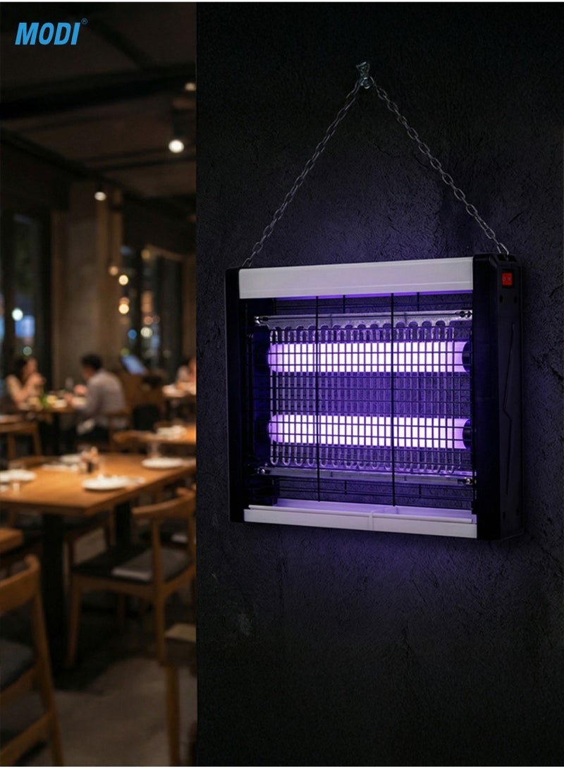 مودي قاتل الحشرات الطائر الكهربائي، مصباح قاتل البعوض، مصيدة حشرات قابلة للتعليق للاستخدام الداخلي والخارجي، مصيدة ذباب عالية الجهد، ضوء الأشعة فوق البنفسجية، مزيل للحشرات للمنزل والمكتب والمطبخ - Image 2