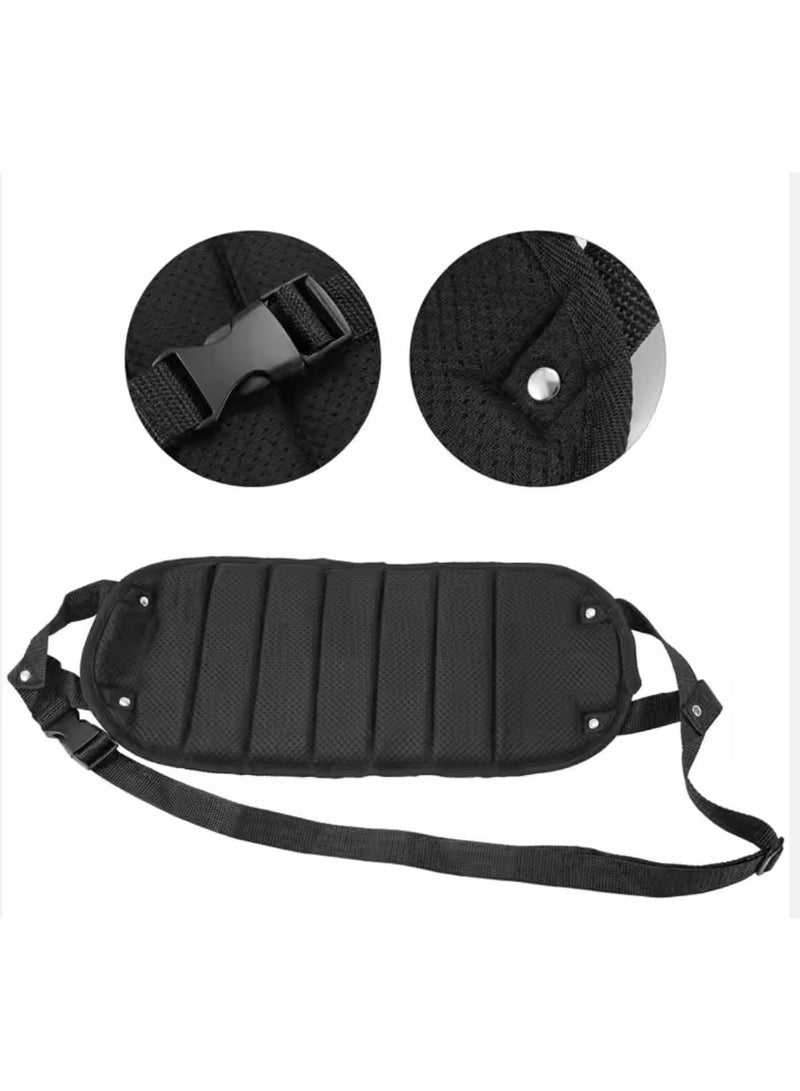 Adjustable Airplanes, Trains, Cars, and Office Hammock footrest – Portable Foot Hammock for Travel with Memory Foam Cushion, Leg and Back Support, Lightweight Foldable Design for Comfort - Image 2