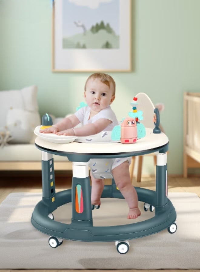 erorex Baby Activity Walker Baby Walker with Wheels Baby Round Walker With 5 Adjustable Height Musical Toy 360 Degree Swivel Seat Detachable Toys Infant Walker for Boys and Girls - Image 2