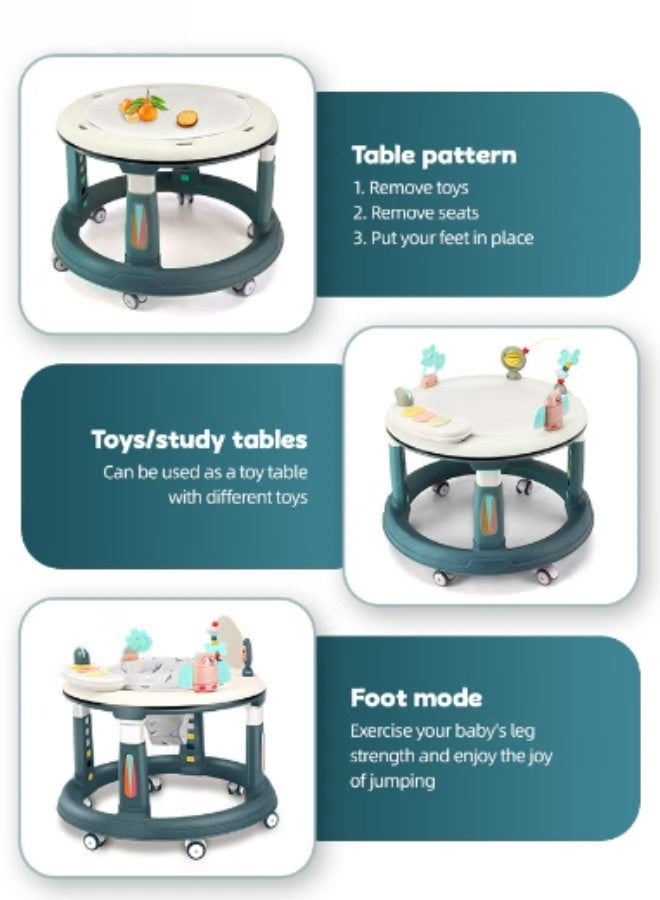 erorex Baby Activity Walker Baby Walker with Wheels Baby Round Walker With 5 Adjustable Height Musical Toy 360 Degree Swivel Seat Detachable Toys Infant Walker for Boys and Girls - Image 4