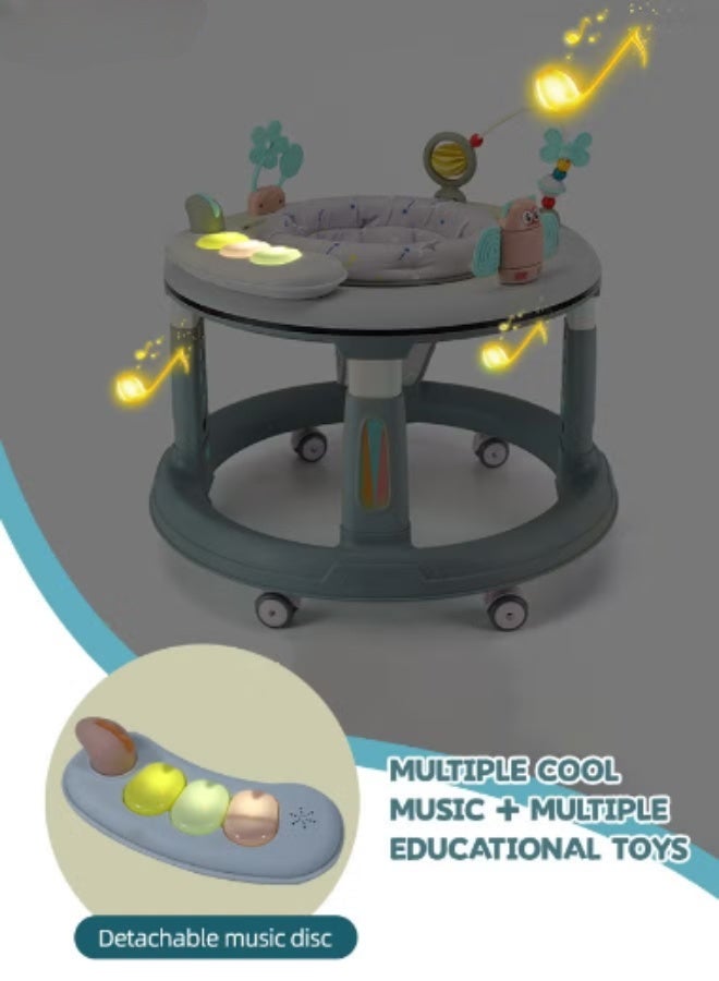erorex Baby Activity Walker Baby Walker with Wheels Baby Round Walker With 5 Adjustable Height Musical Toy 360 Degree Swivel Seat Detachable Toys Infant Walker for Boys and Girls - Image 5