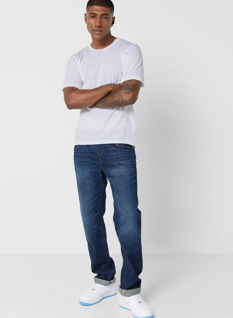 JACK & JONES 3 Pack Essential Crew Neck T-Shirt