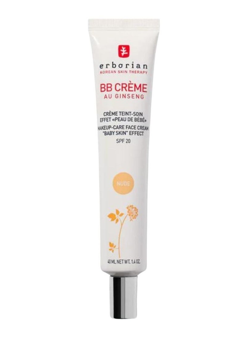 Erborian BB Cream Au Ginseng SPF20 Nude 40ml - Image 1