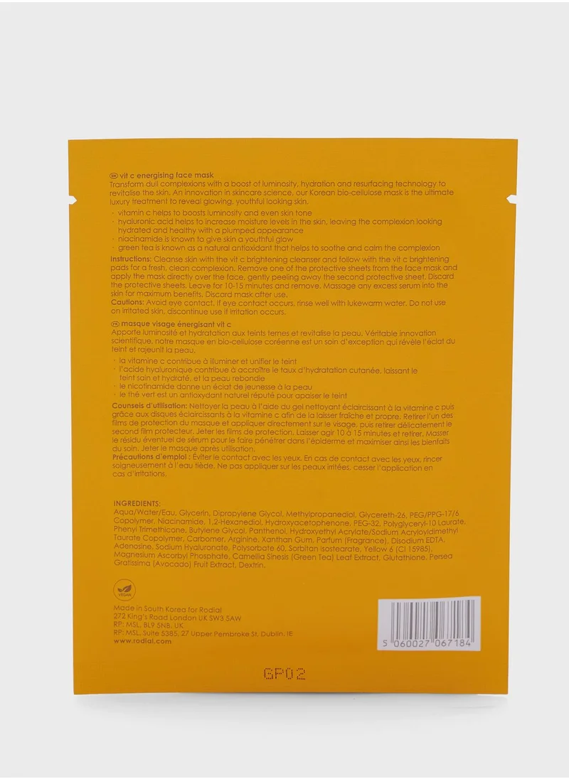 Rodial Vit C Cellulose Sheet Mask X 4