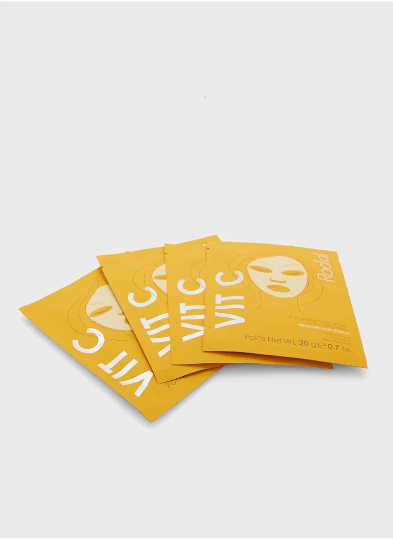 Rodial Vit C Cellulose Sheet Mask X 4