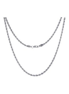 Generic FEEL STYLE Men Necklace Stainless Steel Chain 925 Silver Rope Chains 3-5mm Twist Rope Box Necklace 14-30 Inch Necklaces s Women Boy Teen Jewelry Gift  - Image 4
