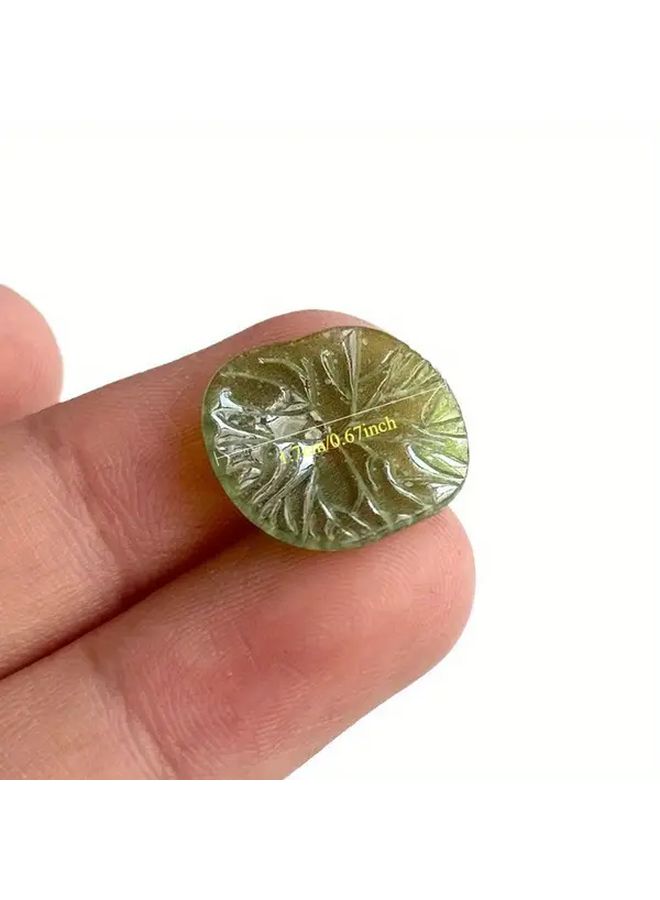 Green 10pcs Retro 17mm Acetic Acid Lotus Leaf Bead Connectors For DIY Jewelry Making - Image 5
