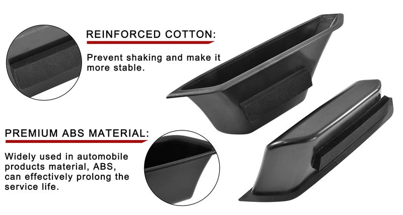 KEWISAUTO Door Handle Storage Box for Bronco 21-24, Handle Pocket Side Door Storage Box Container Interior Glove Organizer Tray Armrest Insert for Ford Bronco 2 Door 2021-2024 Accessories (2 pcs) - Image 3