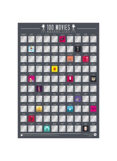 100 Movies - Scratch Off Bucket List Poster