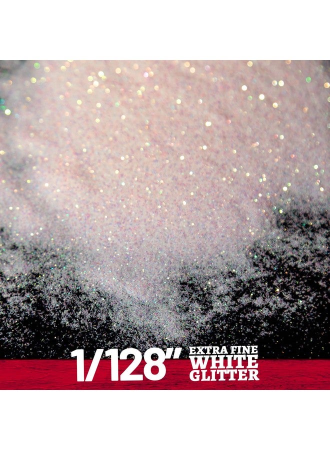 LEOBRO White Glitter, 150G/5.29Oz Glitter, Holographic White Fine Glitter, Extra Fine Glitter Powder, Iridescent Glitter For Resin Arts Crafts, Diy Tumblers Body Nail, Glitter For Christmas Decor - Image 3