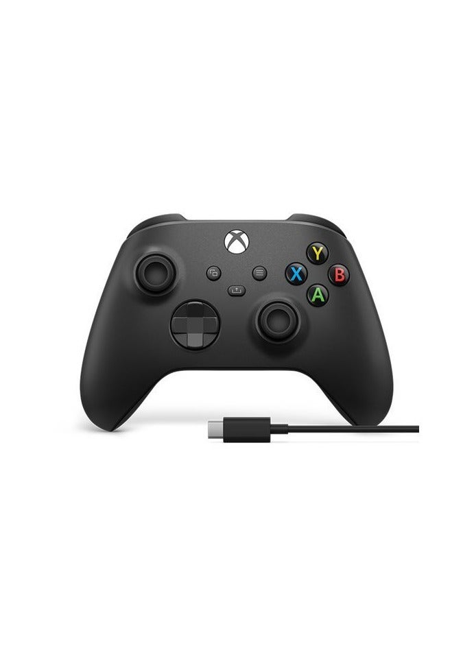 كابل USB نوع-C أسود كربوني لوحدة تحكم الألعاب اللاسلكية XBOX
