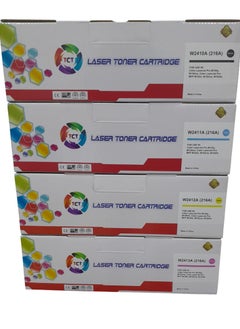 TCT 216A Cartridges (SET) Compatible with HP 216A / W2410A W2411A W2412A W2413A for HP Color Laserjet Pro MFP M183fw M182n M182nw M155a M155nw Printers (Black Cyan Yellow Magenta)  - Image 1
