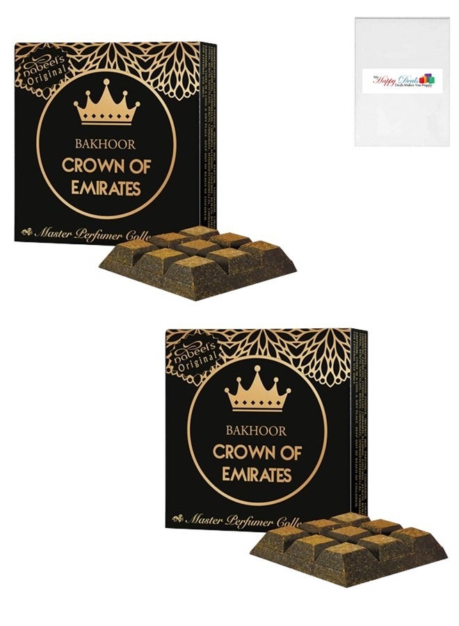Nabeel 2Pcs Bakhoor Crown of Emirates Incense 40GMS - Image 1