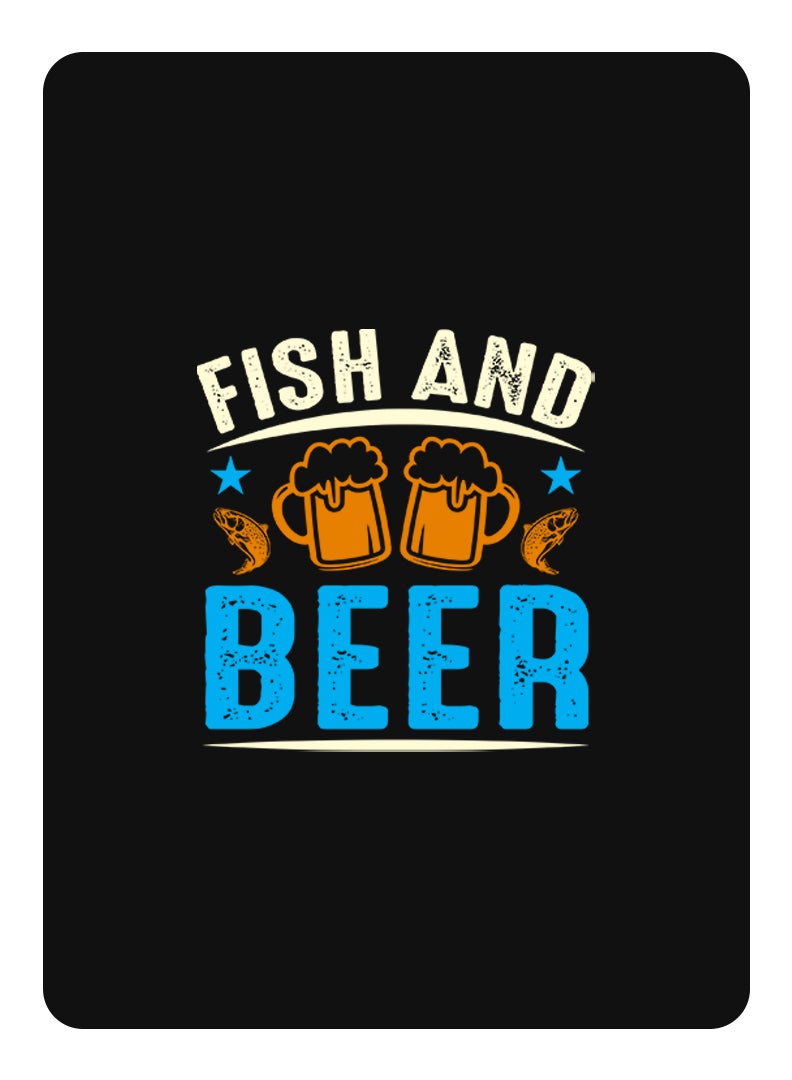 Theodor Protective Flip Case For Samsung Galaxy Tab A7 10.4 (2022) With Trifold Stand Auto Wake Sleep Shockproof CoverFish & Beer copy - Image 1