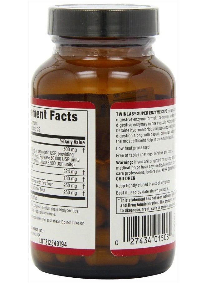 Twinlab Super Enzymes 50 Capsules  - Image 4
