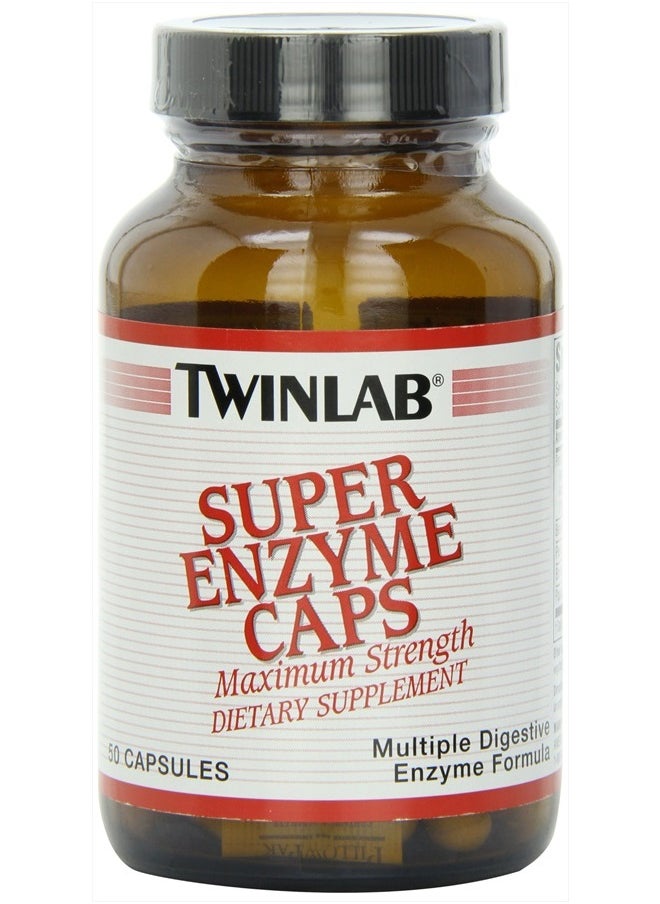 Twinlab Super Enzymes 50 Capsules  - Image 1