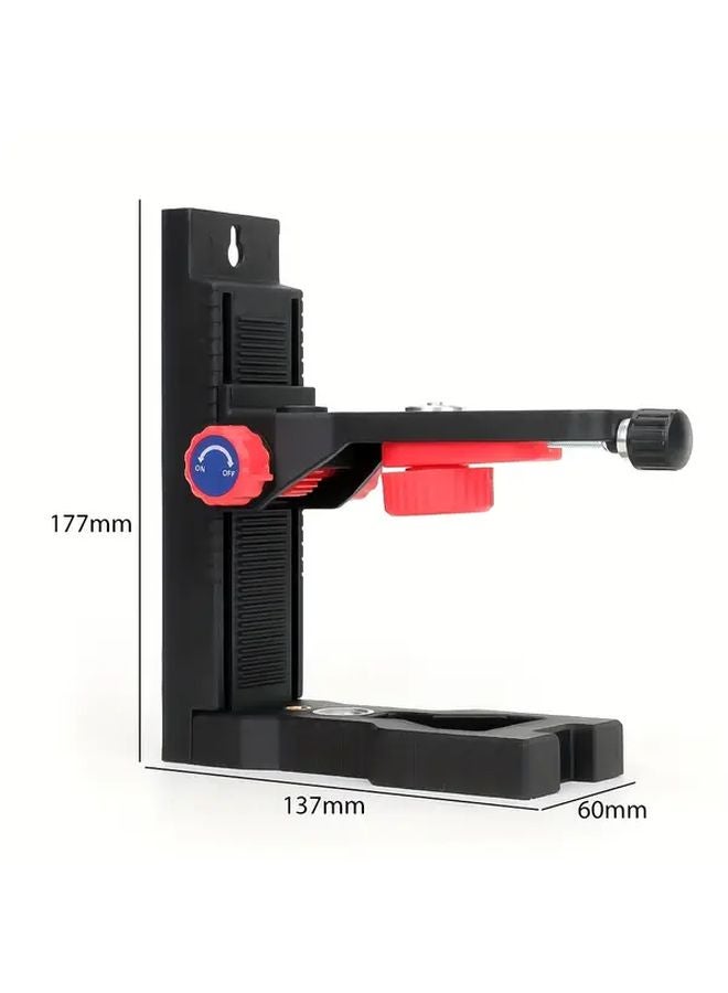 Black Magnetic Laser Level Adjustable Height Durable Plastic L Shaped Quick Release Lock for Construction DIY - Image 3