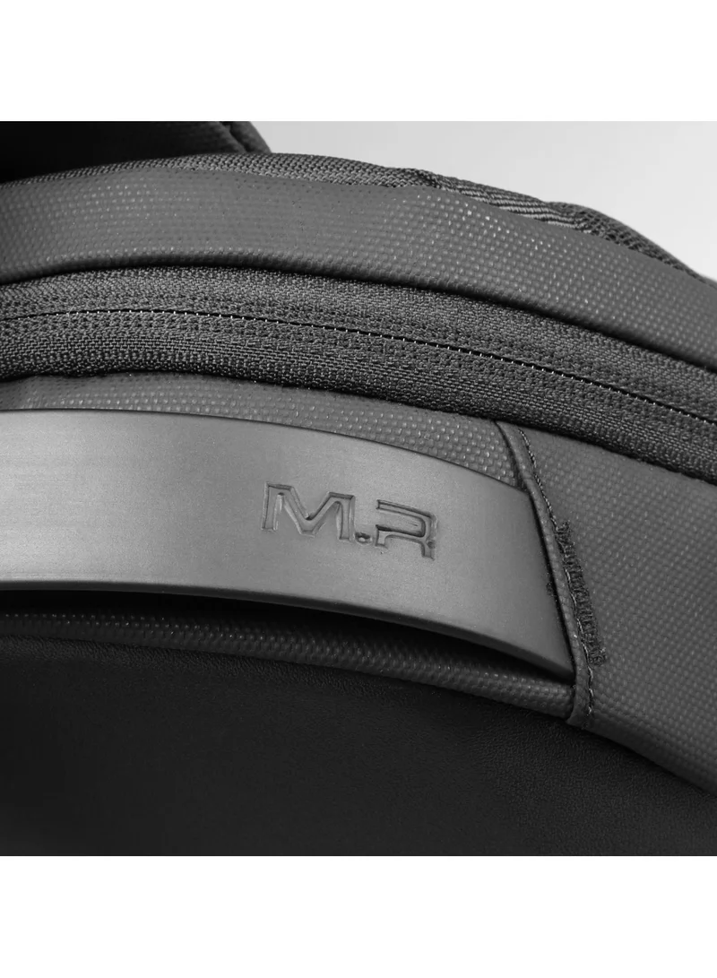 MARK RYDEN MARK RYDEN Men's Crossbody Bag with Fantastic Geometry Adjustable Shoulder Strap with USB Charging Port Suitable for 7.9 Inch iPad