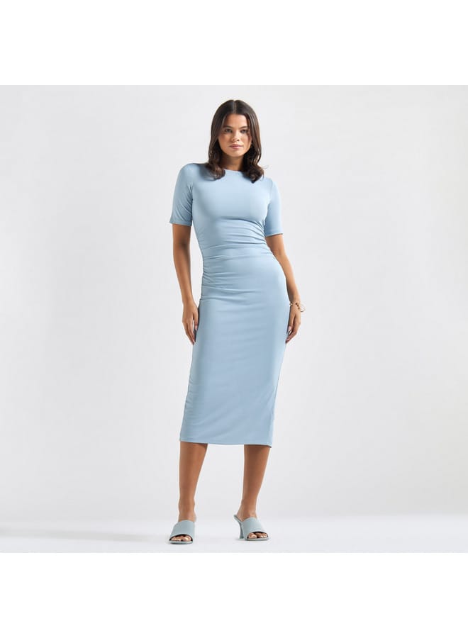 Splash FAV Ruched Midi Dress  - Image 1