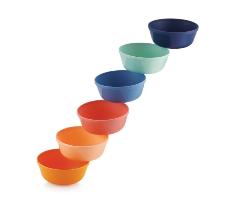 Tekzie Plastic Multicolor Bowls, 450 ml Unbreakable Reusable Lightweight Bowls for Noodles, Soups, Pasta, etc. - Image 4