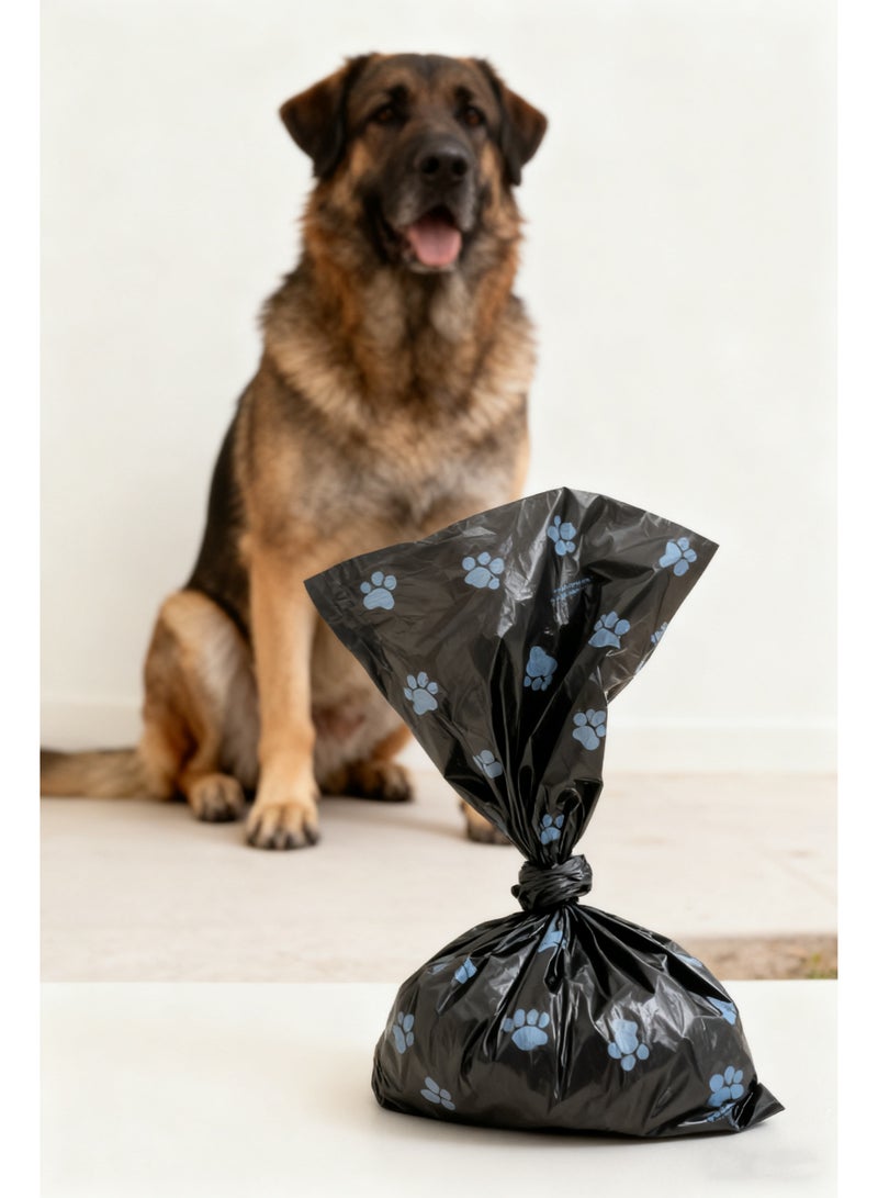 ١٢ رول (١٨٠ كيس) أكياس فضلات الكلاب سوداء مع موزع محمول | سميكة جدًا، مقاومة للتسرب وقابلة للتحلل - لأكياس نفايات الحيوانات الأليفة - Image 4