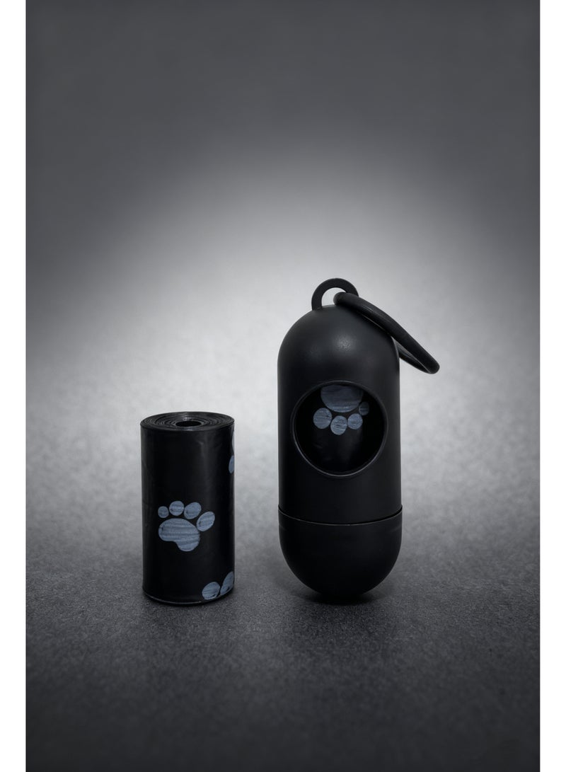 ١٢ رول (١٨٠ كيس) أكياس فضلات الكلاب سوداء مع موزع محمول | سميكة جدًا، مقاومة للتسرب وقابلة للتحلل - لأكياس نفايات الحيوانات الأليفة - Image 5