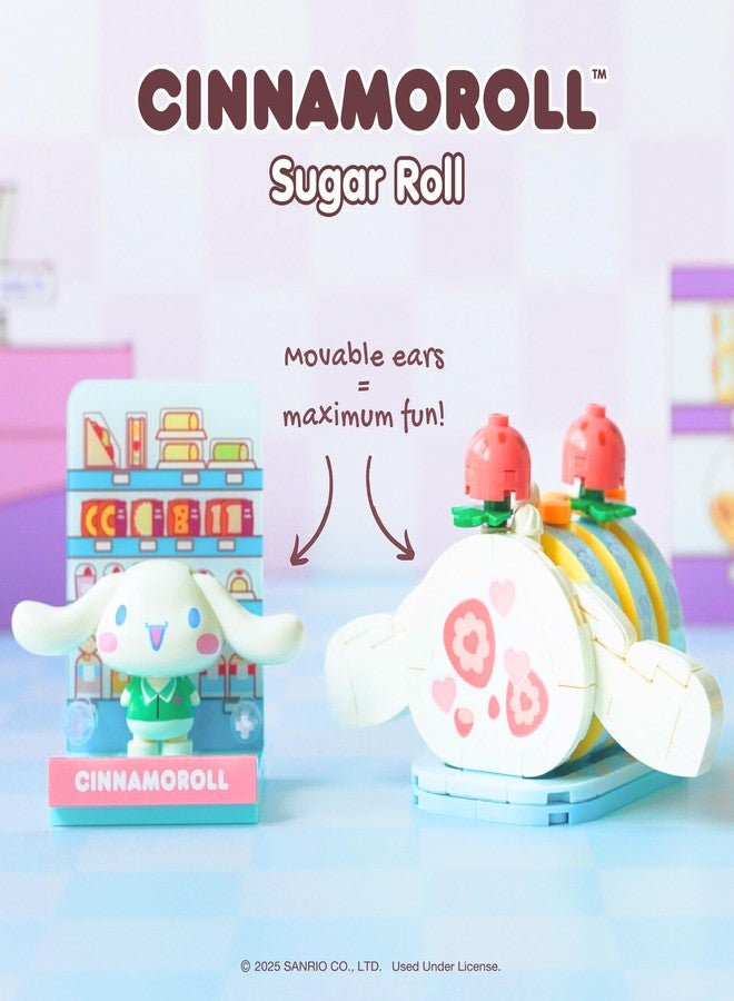 Hamee Sanrio Hello Kitty and Friends 'Konbini' Cute Building Blocks Figure Set - [Birthday Gift, Party Favor, Gift Basket Filler, Stress Relief, Collectible Toy, Sanrio Fan, Relaxation] - Cinnamoroll - Image 3
