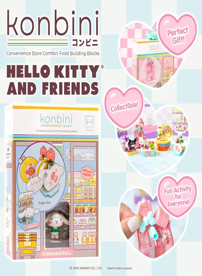 Hamee Sanrio Hello Kitty and Friends 'Konbini' Cute Building Blocks Figure Set - [Birthday Gift, Party Favor, Gift Basket Filler, Stress Relief, Collectible Toy, Sanrio Fan, Relaxation] - Cinnamoroll - Image 4