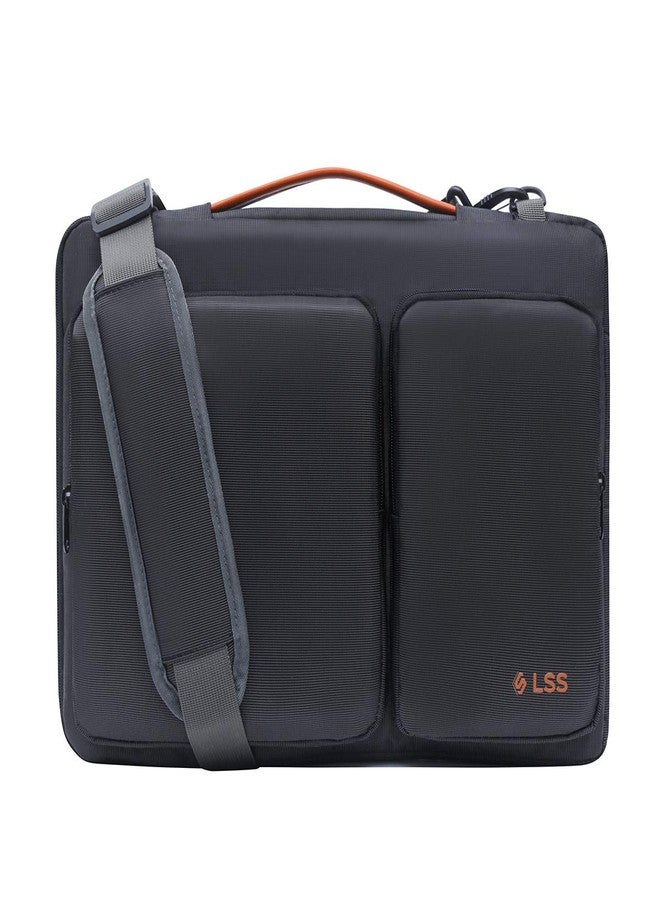LSS Laptop Bag for Men/Women - Cool, Stylish & Durable Shoulder Sleeve Bag for 12"-12.9" Laptops - Includes Slip Resistant Shoulder Strap - Compatible with Apple, Microsoft, Lenovo, HP, Dell, More - Image 1