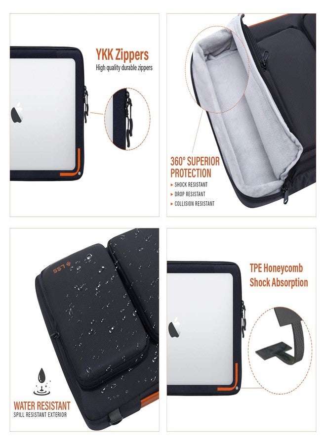 LSS Laptop Bag for Men/Women - Cool, Stylish & Durable Shoulder Sleeve Bag for 12"-12.9" Laptops - Includes Slip Resistant Shoulder Strap - Compatible with Apple, Microsoft, Lenovo, HP, Dell, More - Image 3