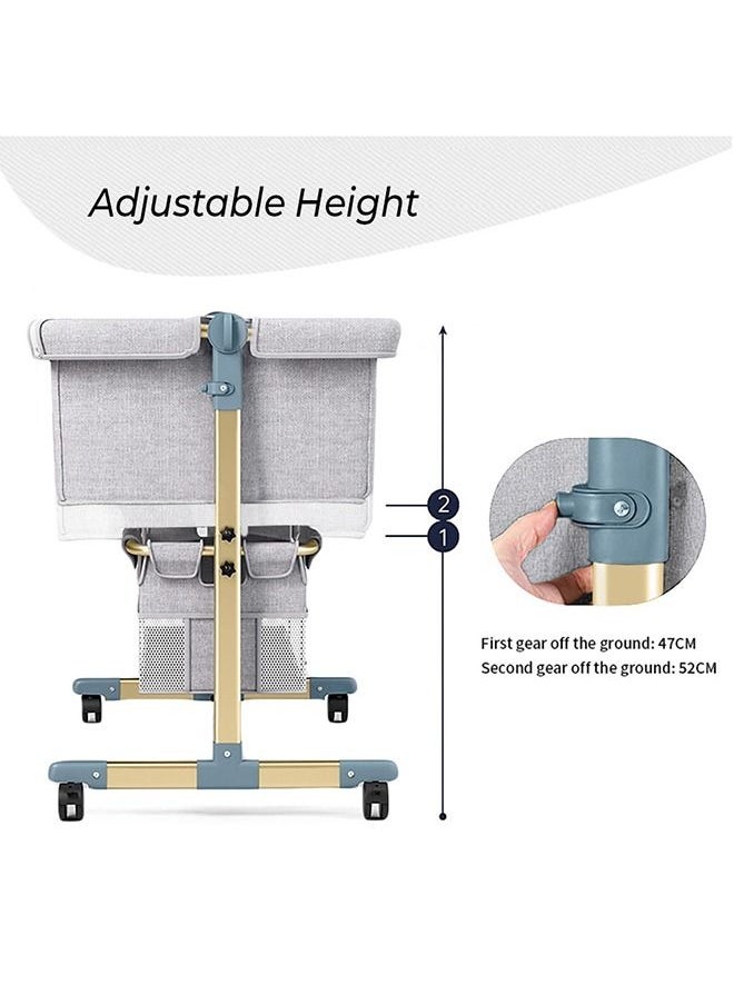 Sunshine Bedside Crib, Horizontally Adjustable - Light Grey - pzsku/Z2F97D4CFE2A27F424E09Z/45/_/1664525896/d2eaf4a9-7714-4fc8-abe2-a3df0388d79c