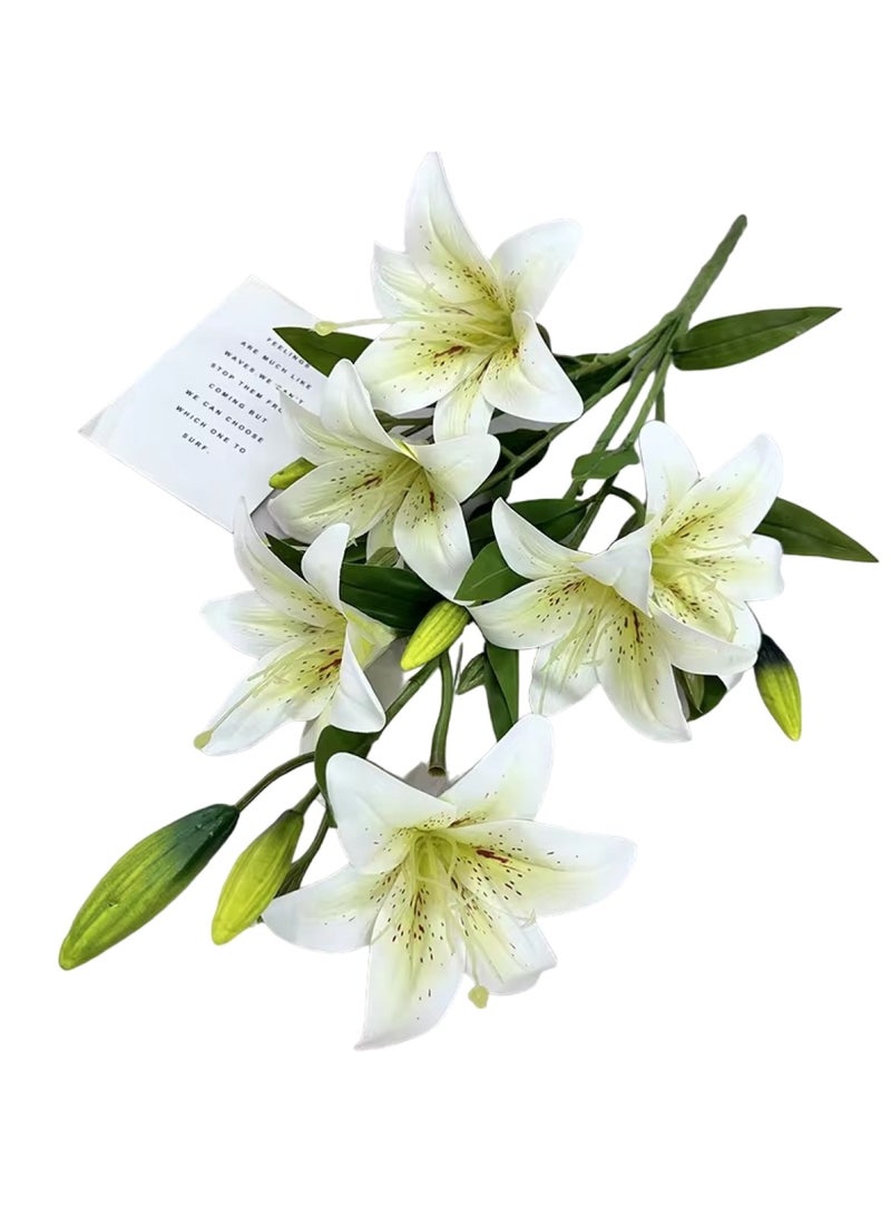 Huitich Artificial Flower Decor for Home, Parties, and Weddings Beige  - Image 1