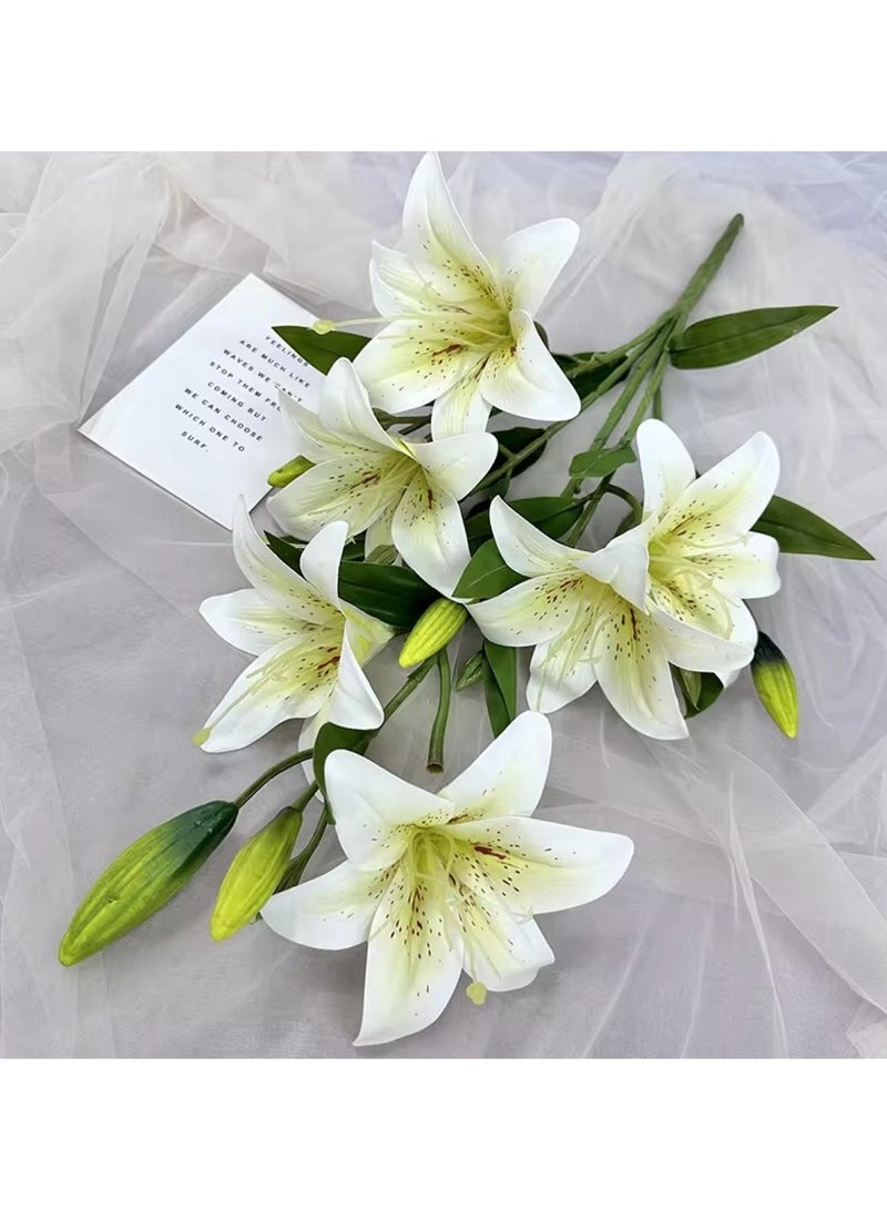 Huitich Artificial Flower Decor for Home, Parties, and Weddings Beige  - Image 4