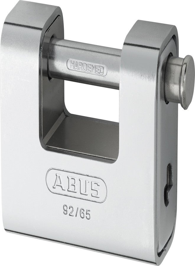 ABUS 92/65 Monoblock Brass Padlock Keyed Different - Image 1