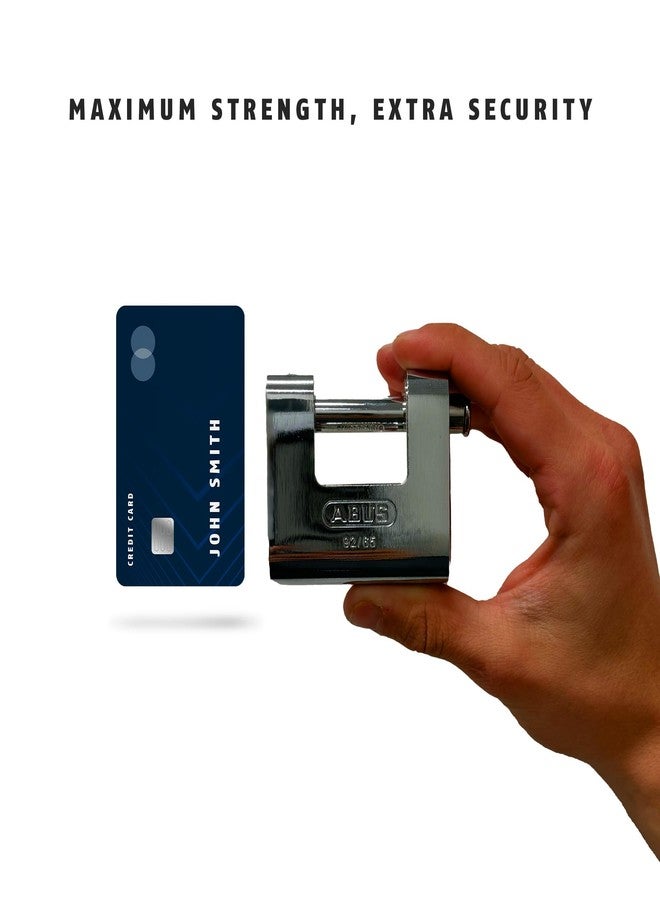 ABUS 92/65 Monoblock Brass Padlock Keyed Different - Image 2