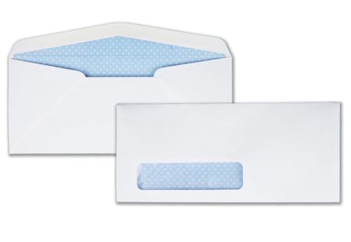 Quality Park, #10 Security Window Envelopes, Gummed, White, 500 per box (90130) - Image 3