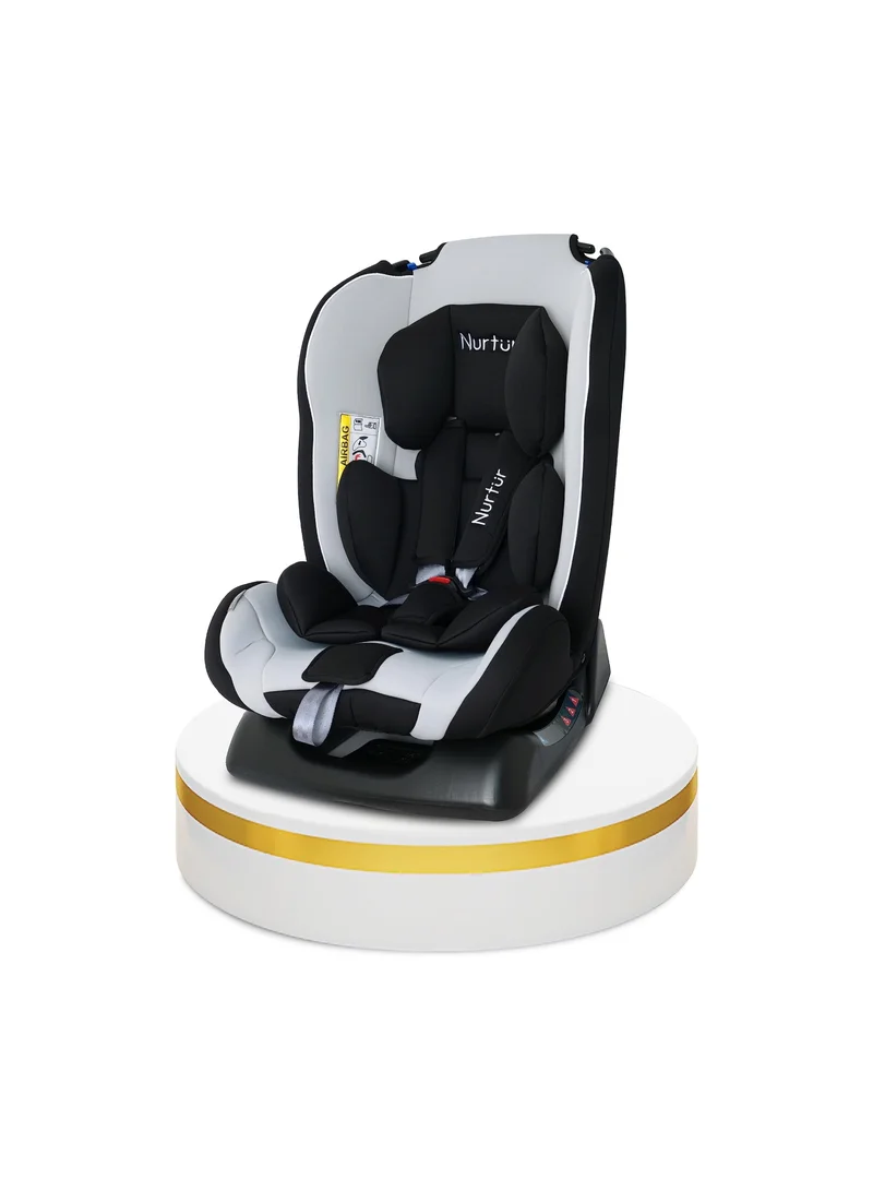 Nurtur Liberty Baby Kids 4 In 1 Car Seat 360 Degree Rotation Leg Support Isofix  10 Level Adjustable Headrest With Canopy