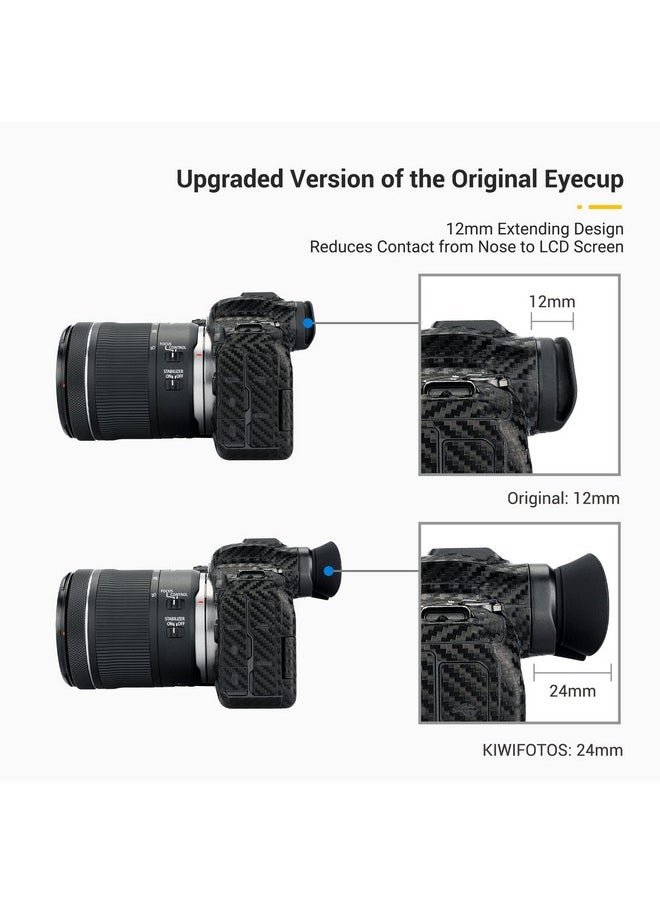جي جي سي - عدسة الكاميرا عدسة الكاميرا لكاميرا Canon Eos R5 R6 Mark Ii R6 R5 C R5C بدون مرآة مع تصميم سيليكون ناعم ممتد - Image 1
