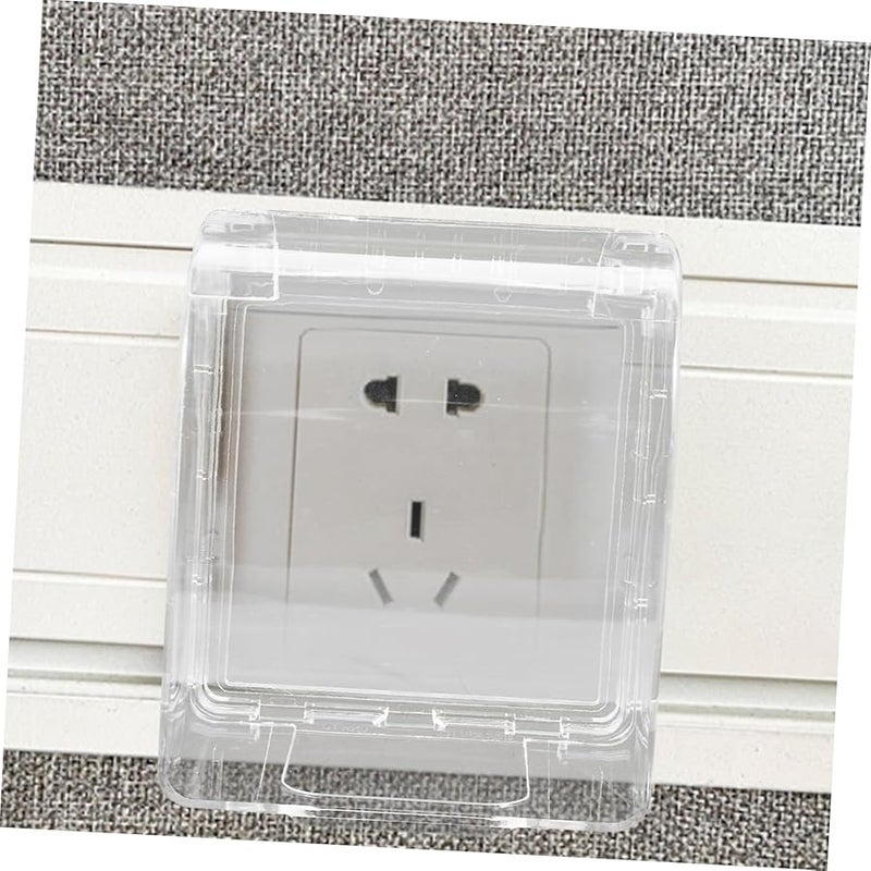 Transparent Splash Proof Electrical Socket Cover Protector with Premium Adhesive - Image 4